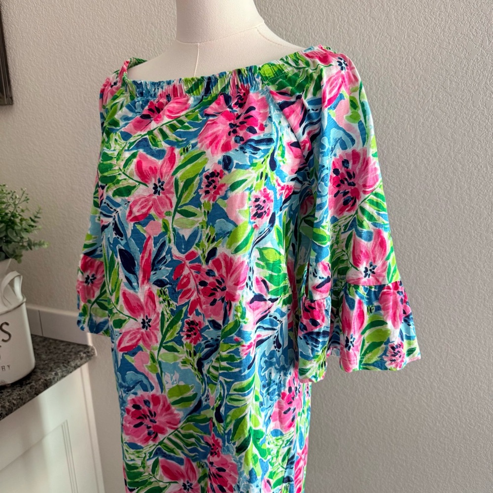 Tropical Off-Shoulder Dress 👗🏝️ - Picture 17 of 17
